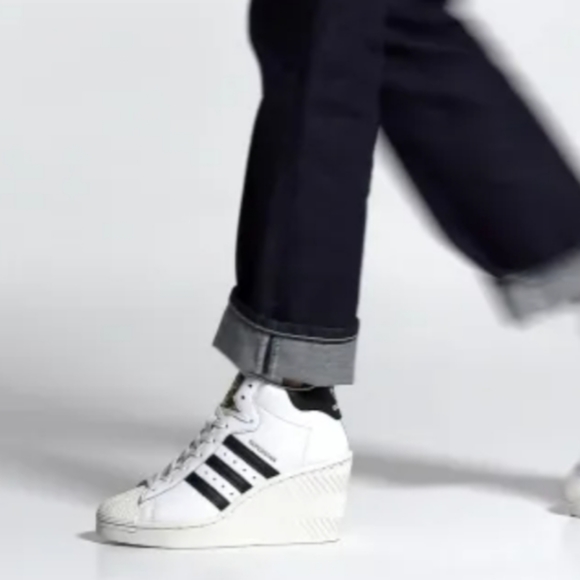 NWT adidas Originals Superstar Ellure Wedge Shoes - Picture 3 of 12